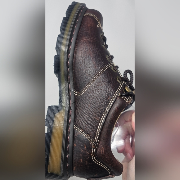 ***$OLD***Dr. Martens Oxford Brown Leather Low Top Shoes Size 7 Men 8 Women's - Picture 7 of 16